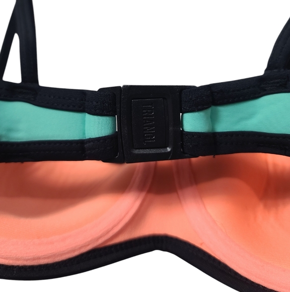 TRIANGL Colorblock Bikini Top XXS - Picture 3 of 7